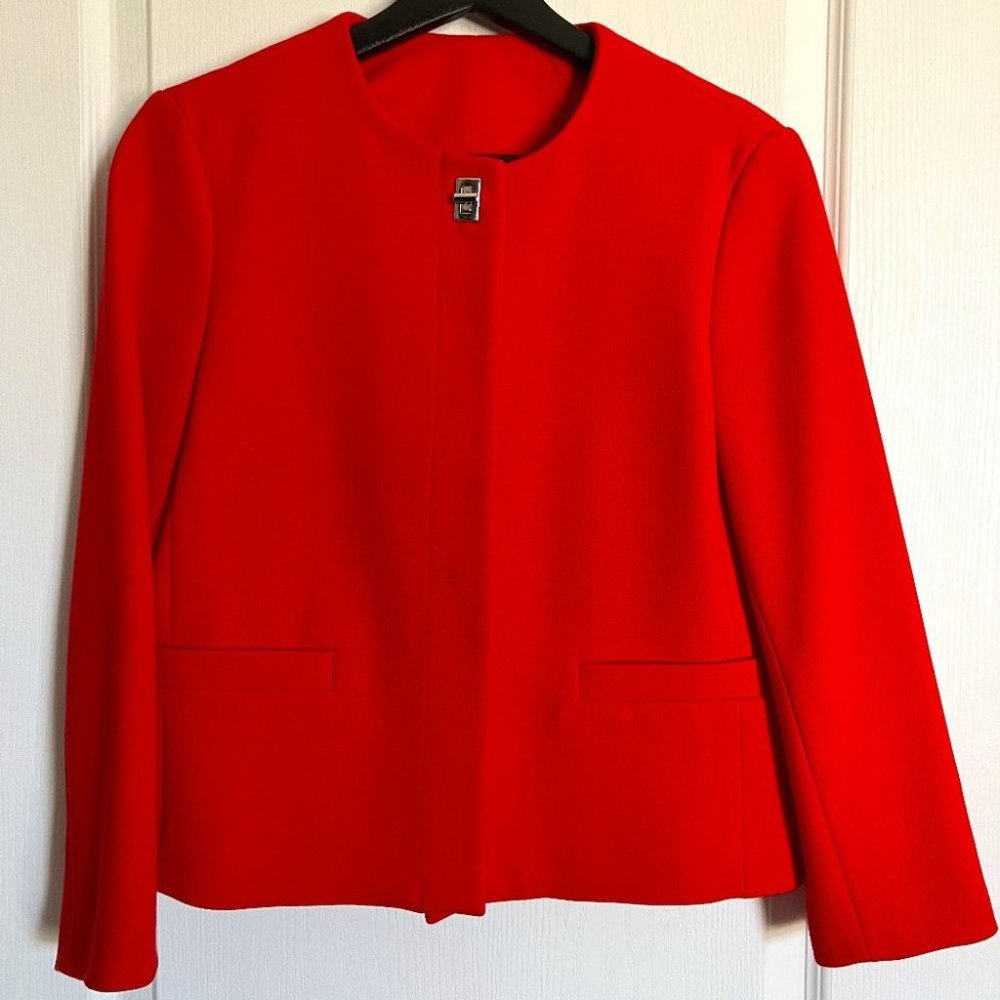 Vintage Retro Red Blazer Jacket
